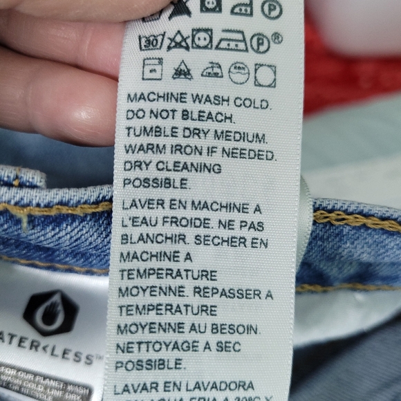 LEVI'S Women's Ribcage Straight Ankle Lightwash Button Fly Jeans Size 25 - Picture 7 of 13